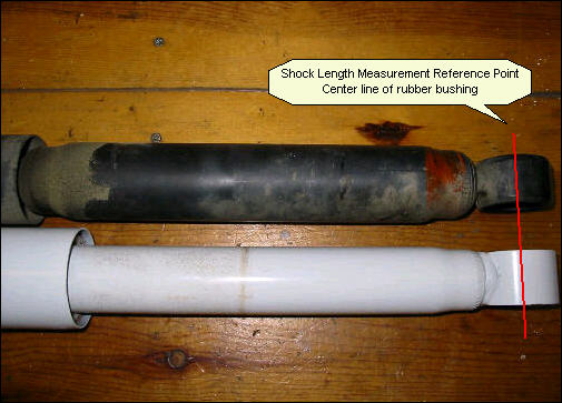 view of lower portion of shocks
